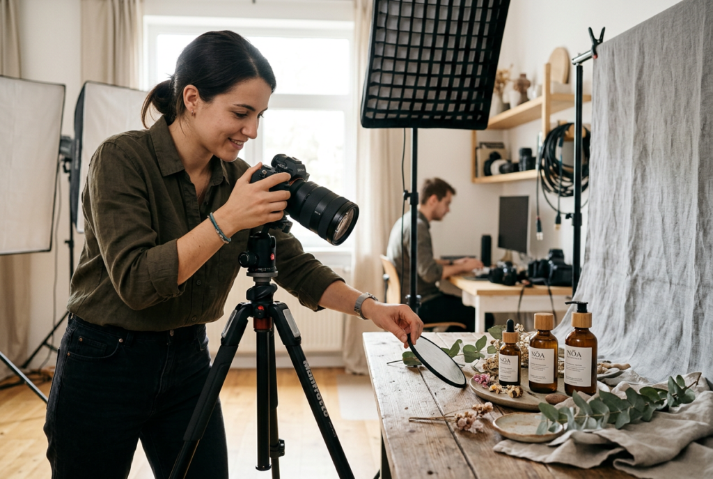 fotografia de producto, creating
